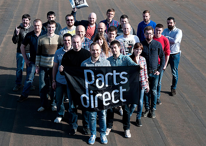 Partsdirect, вид сверху